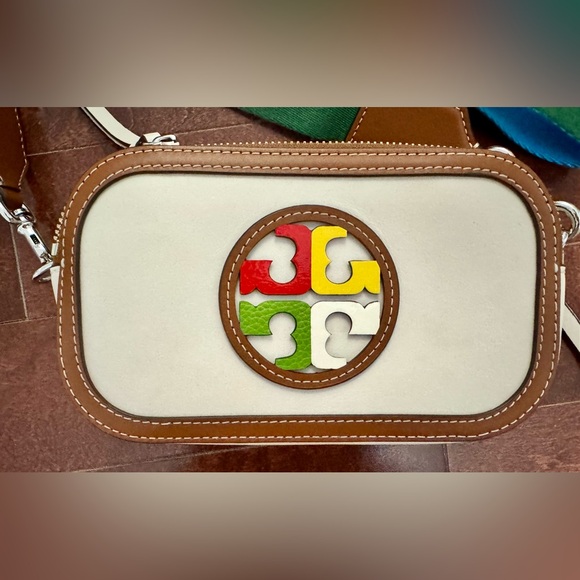 Tory Burch Mini Miller Marquetry Logo Crossbody Bag - Picture 3 of 8